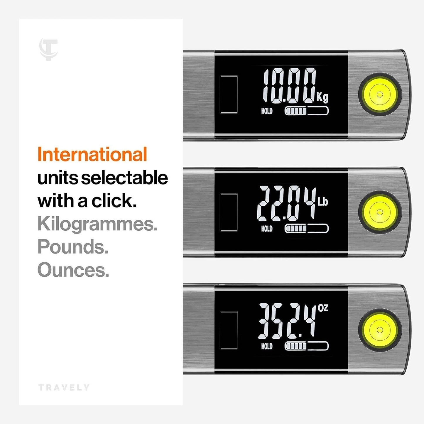 Premium Electronic Digital Luggage Scale Portable Travel 50 KG with Tape Measure