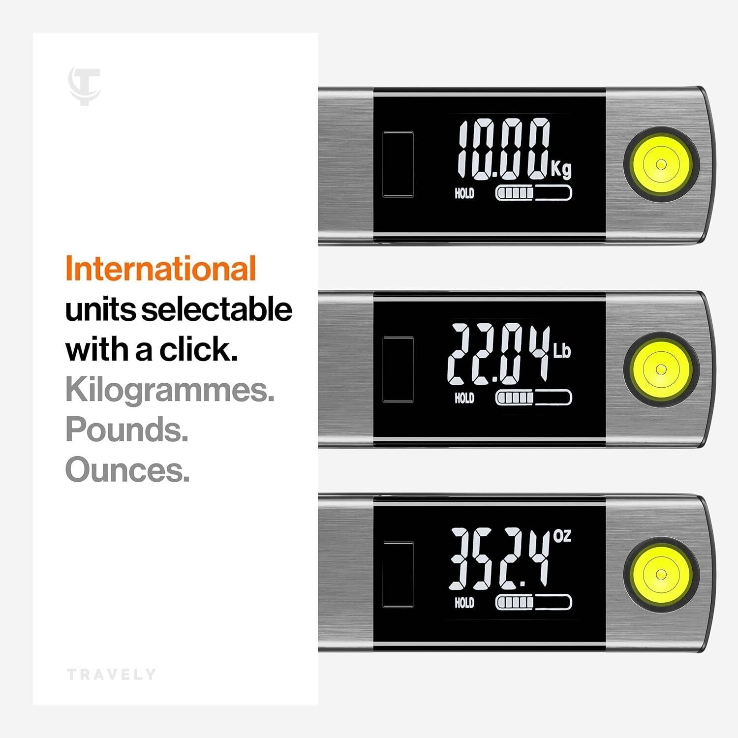 Premium Electronic Digital Luggage Scale Portable Travel 50 KG with Tape Measure