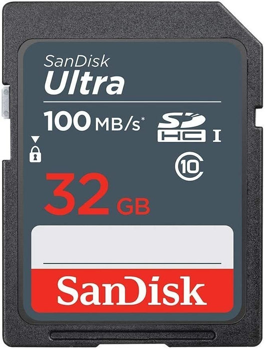 SD Card SanDisk 32GB Ultra SDHC UHS-I Memory Card 100MB/s C10 NEW