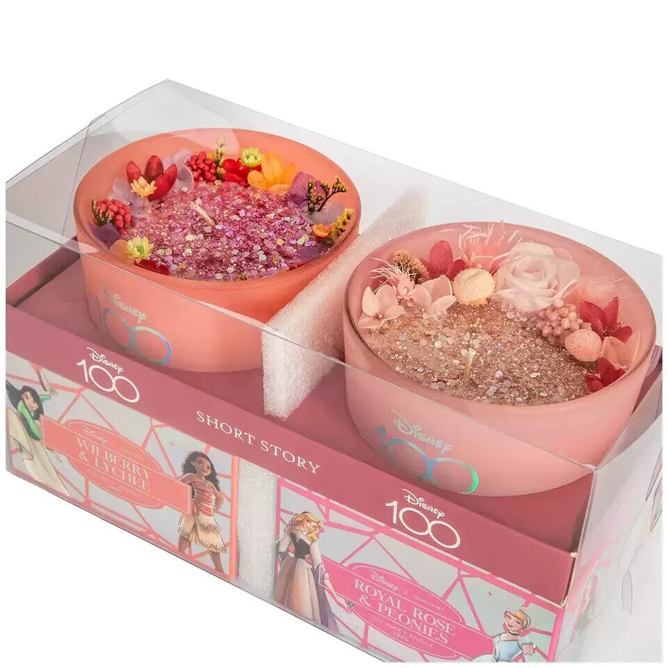 2 Pack Of Short Story Disney Handcrafted 100 Candles Princess And Heartstrong