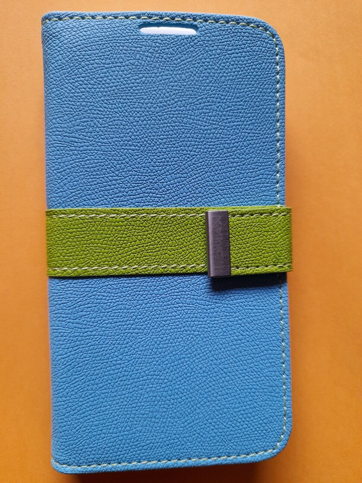 Momax Flip Diary PU Leather Wallet Case for Samsung Galaxy S4 I9500 Blue New