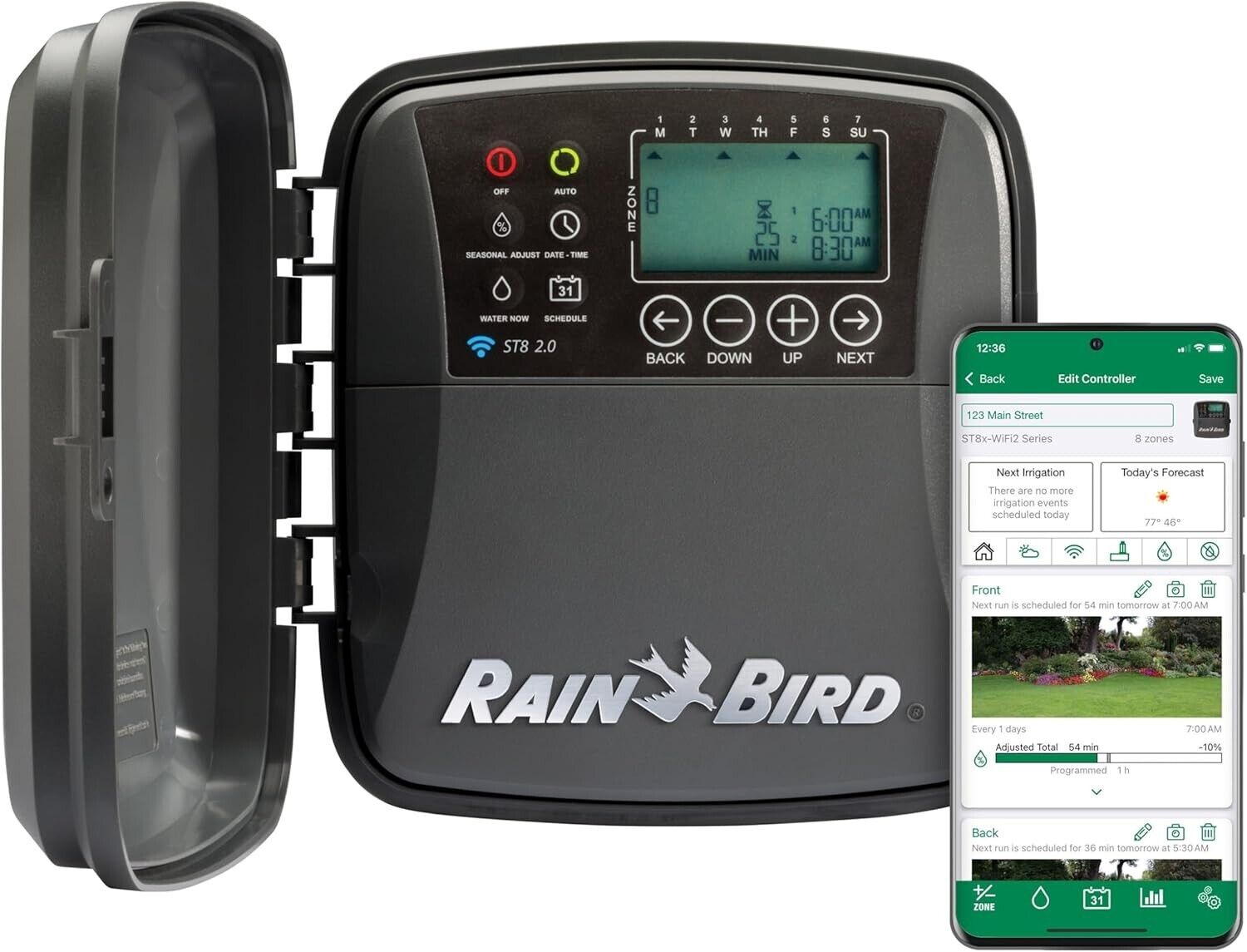 Rain Bird ST8O-WIFI 2.0 Smart Sprinkler Timer