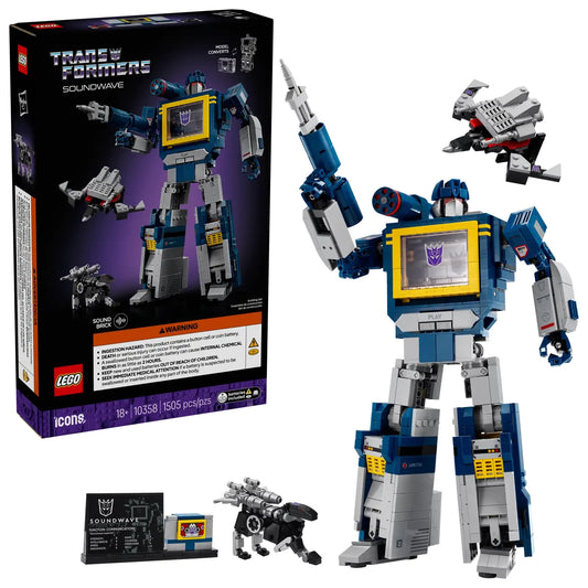 LEGO 10358 ICONS | Transformers: Soundwave Brand New Sealed