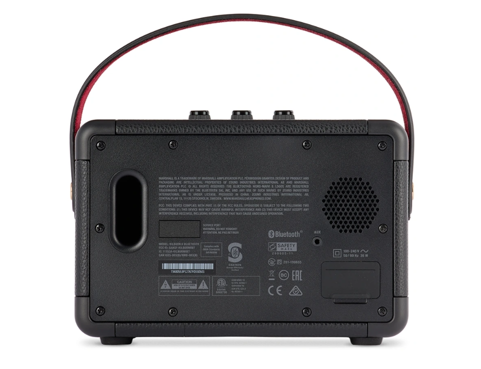 Marshall Kilburn II Wireless Bluetooth Portable Speaker 20+ hours playtime Black