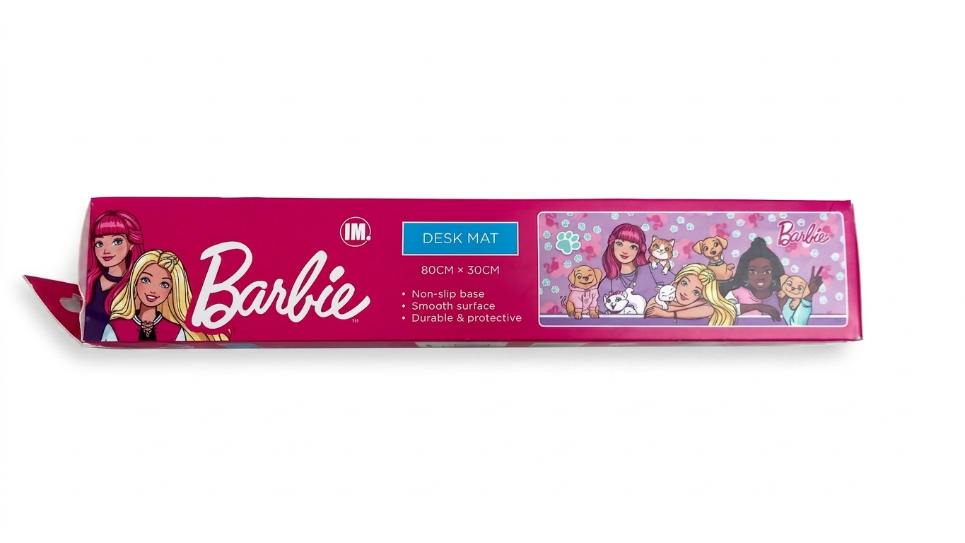 Barbie 50cm x 30cm Non Slip Base Smooth Surface, Durable & Protective Desk Mat