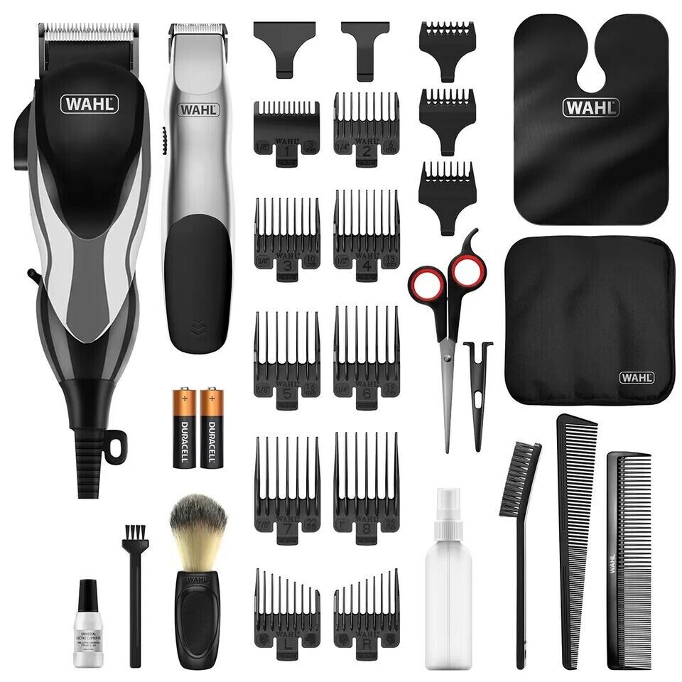 Wahl Haircutting Grooming Home Kit 30 Pieces Styling Beard Trimmer