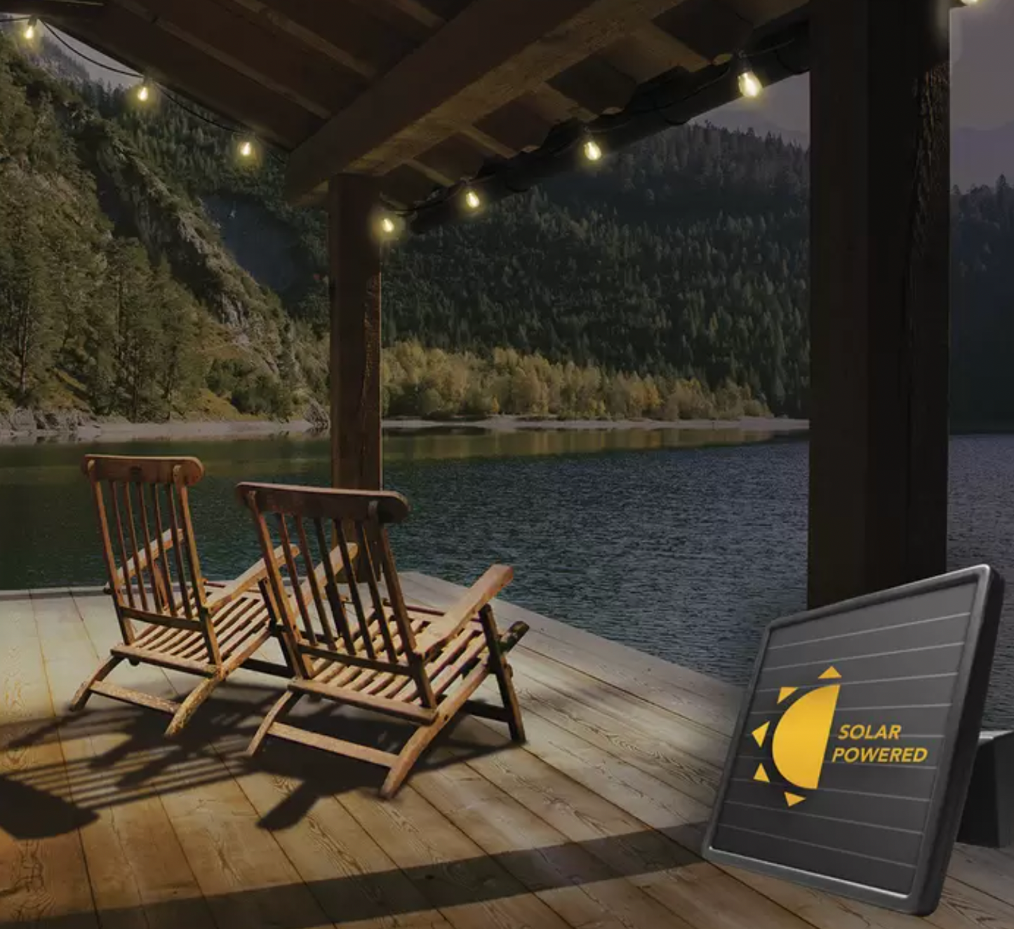 Sunforce 15 LED Solar String Lights with Remote Control 10.67M Brand New