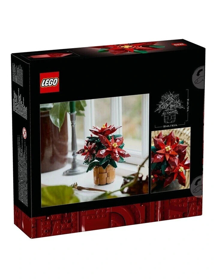 LEGO 10370 Poinsettia - New Sealed - AU - Christmas Icons