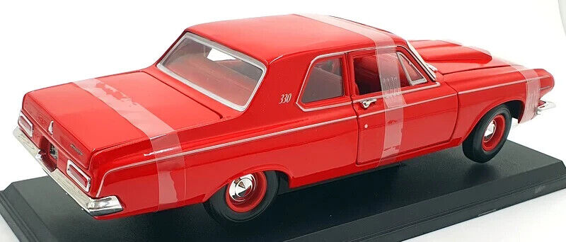 Maisto 1963 Dodge 330 Red 1:18 Diecast Car Limited Edition