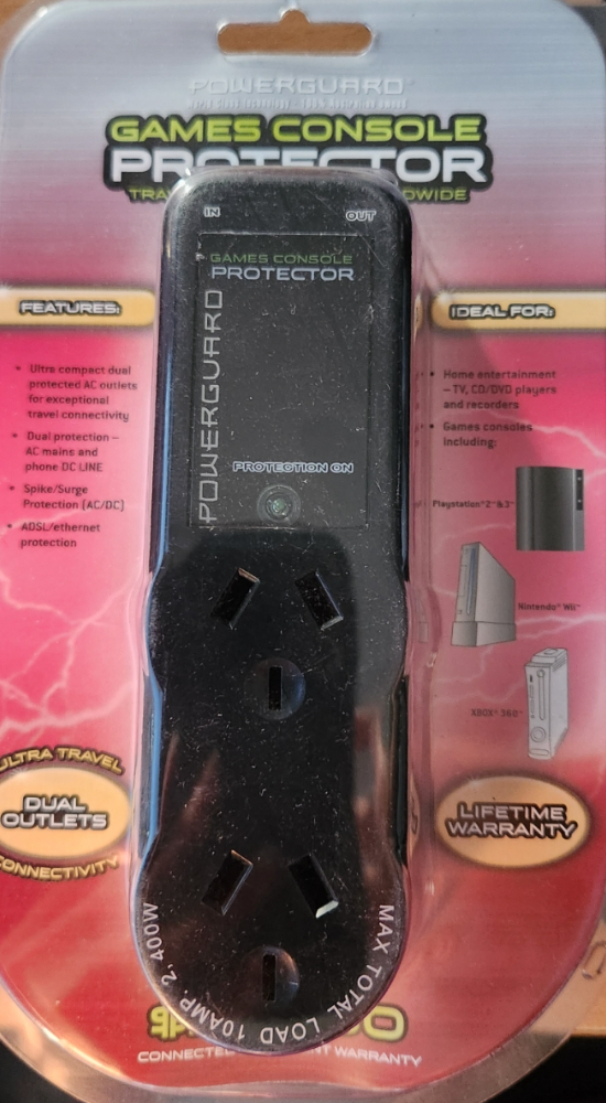 Powerguard Games Console Protector Dual Outlets PGCP3452