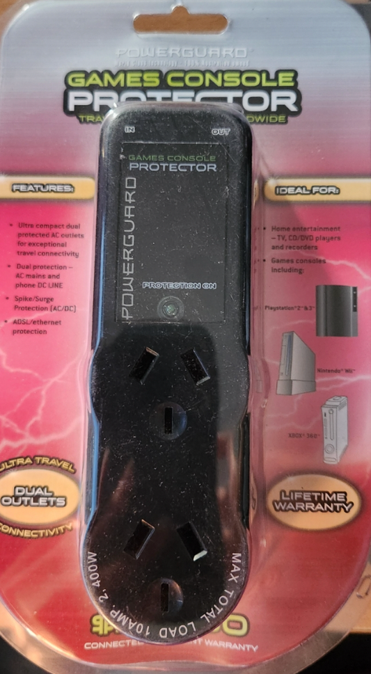 Powerguard Games Console Protector Dual Outlets PGCP3452