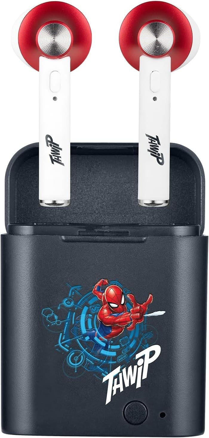Spiderman Marvel Bluetooth True Wireless Earphones With Charging Case 12Hrs TWS