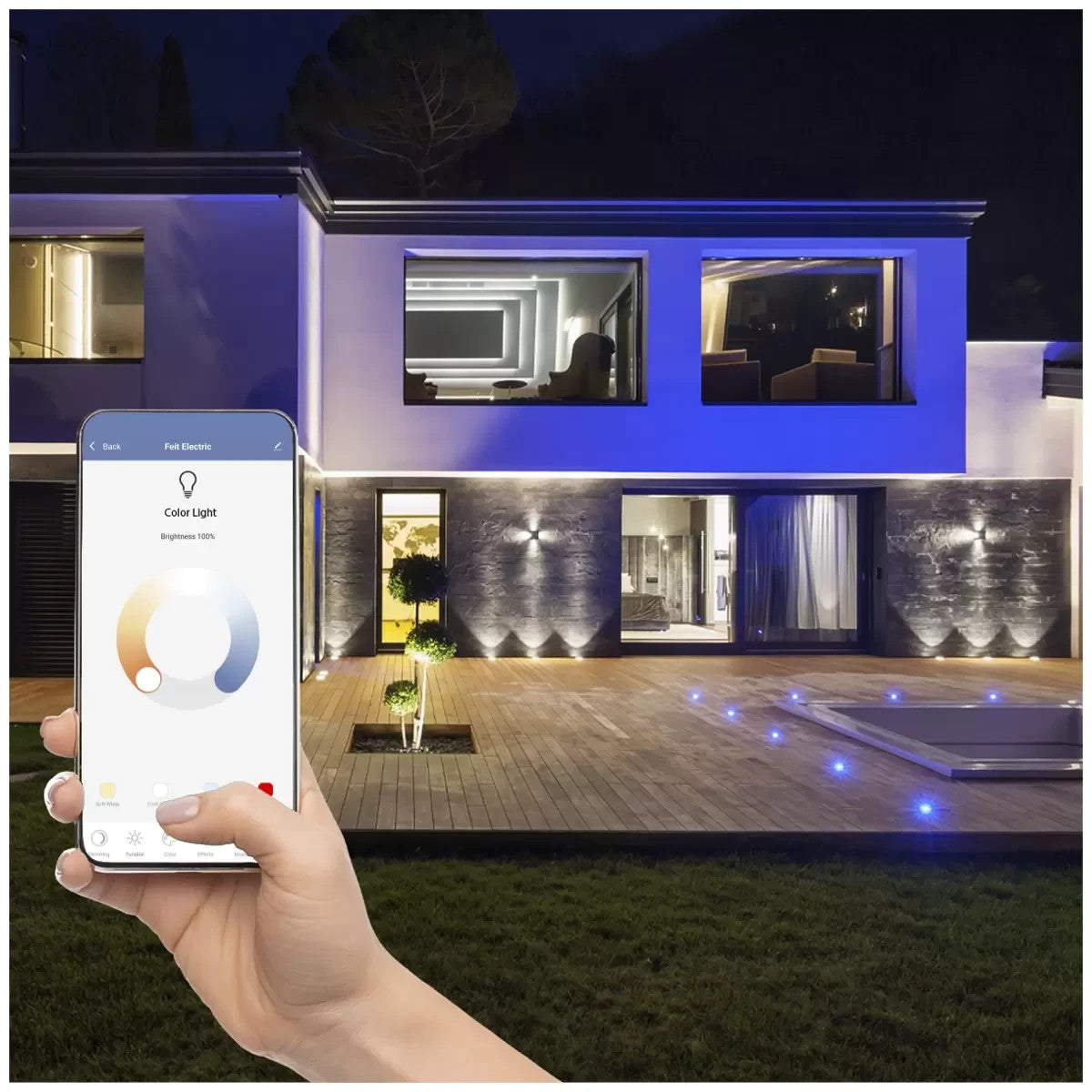 FELT LED illuminated RGB Smart Light Bulbs 800ml B22/E27 WIFI Alexa Google Home