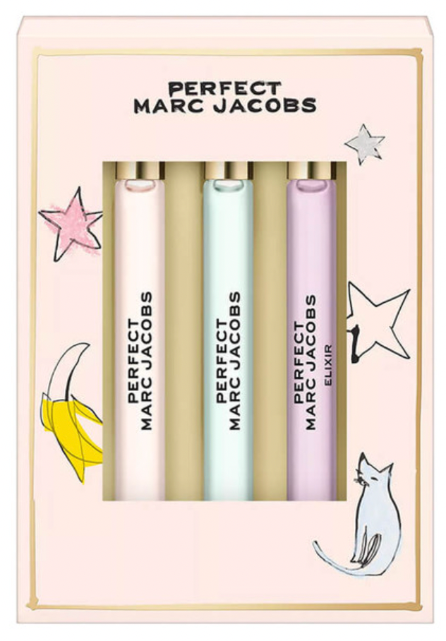 Marc Jacobs Perfect 3pcs Set 10ml EDT, EDP, Elixir EDP Womens