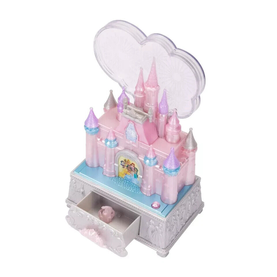 Disney Princess Music Jewellery Box for Girls Princess Castle Keepsake LED Light