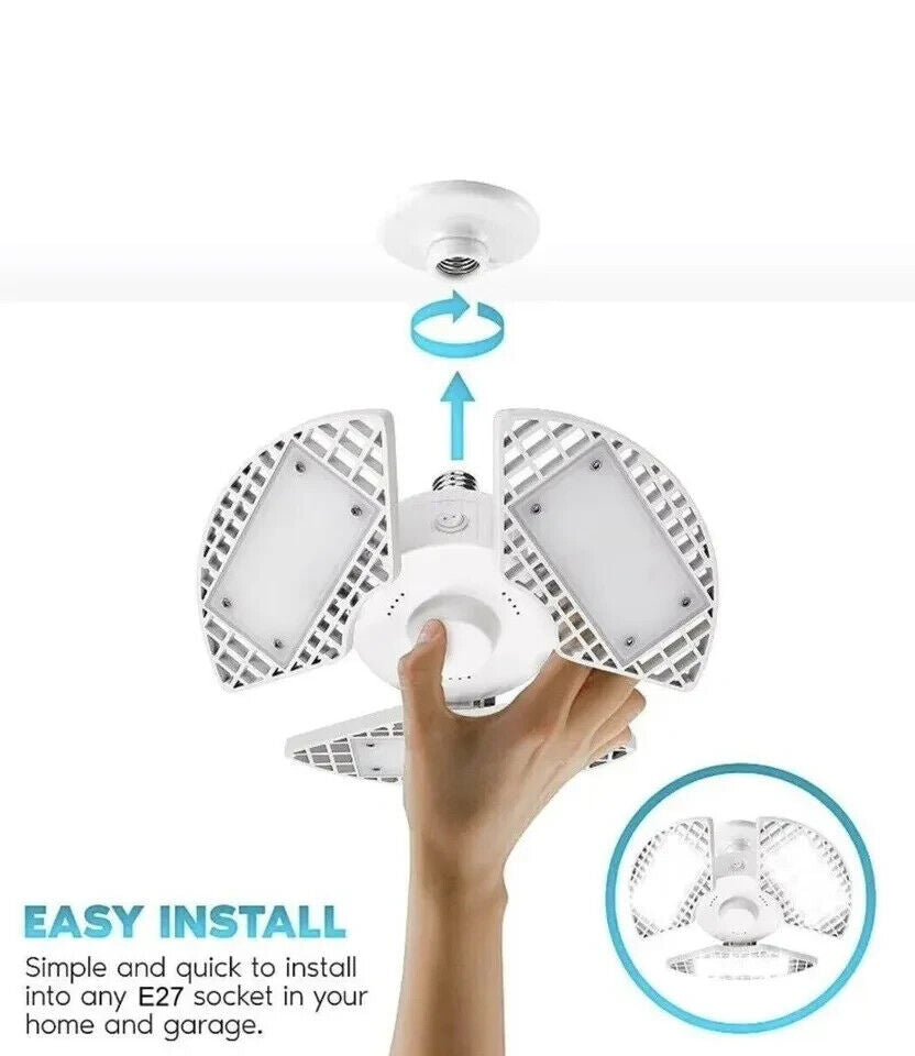 Luminus LED 60W 8000 Lumens E27 Ceiling Light Bulb Indoor Garage Shed Workshop