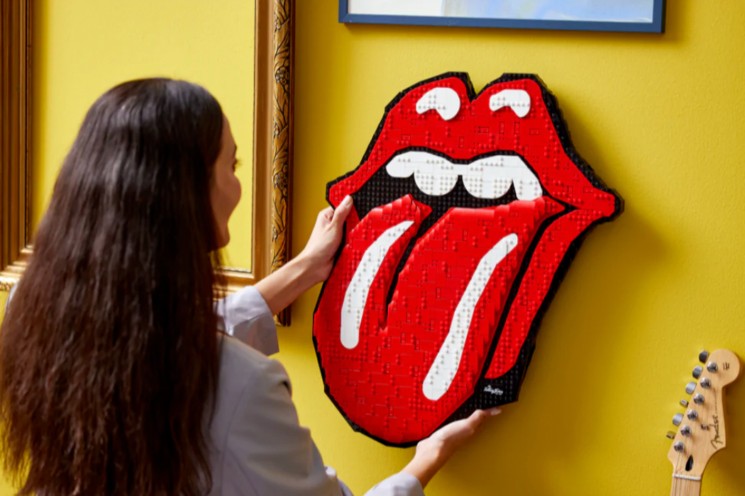 LEGO 31206 Art The Rolling Stones Logo Wall Decor Crafts Set for Adults DecoHome