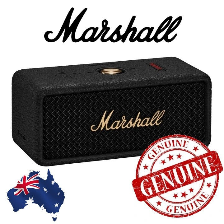 Genuine Marshall Emberton 3 Wireless Bluetooth Portable Speaker (Black) AU Stock