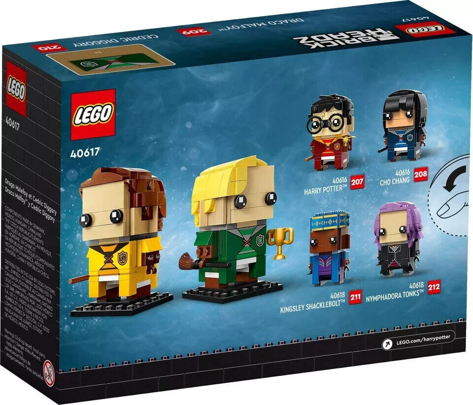 LEGO 40617 Brickheadz Draco Malfoy & Cedric Diggory - Harry Potter