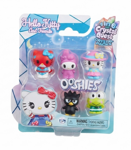 Ooshies Hello Kitty and Friends 1-in-6 Crystal Quest 5-Pack
