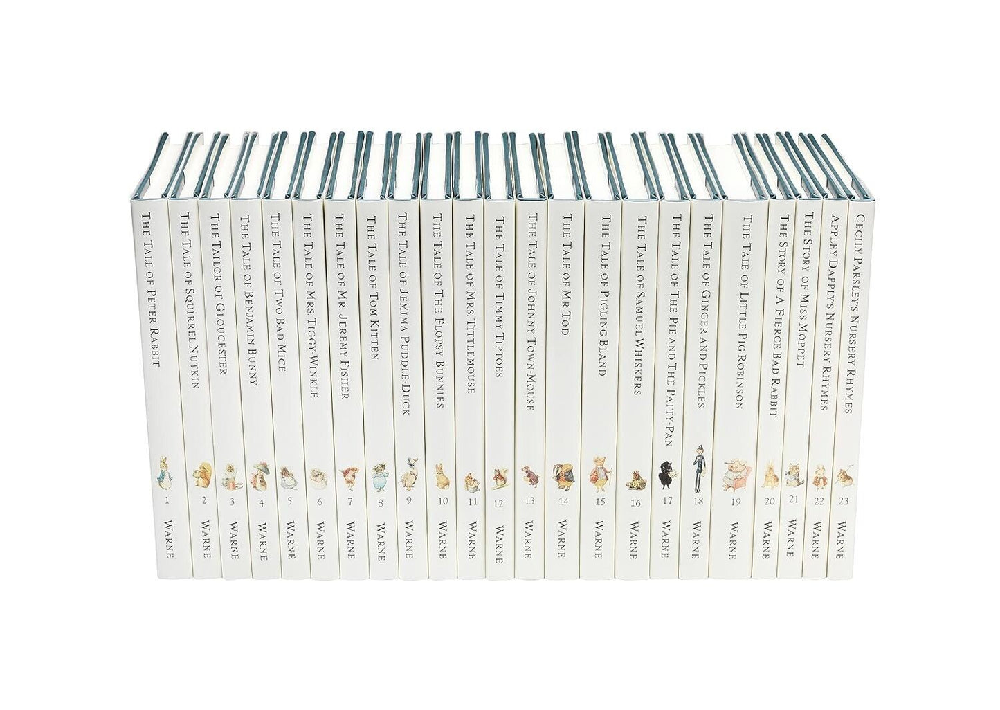 The world of Peter Rabbit 23 Volume Books Set Anniversary Edition White Jackets