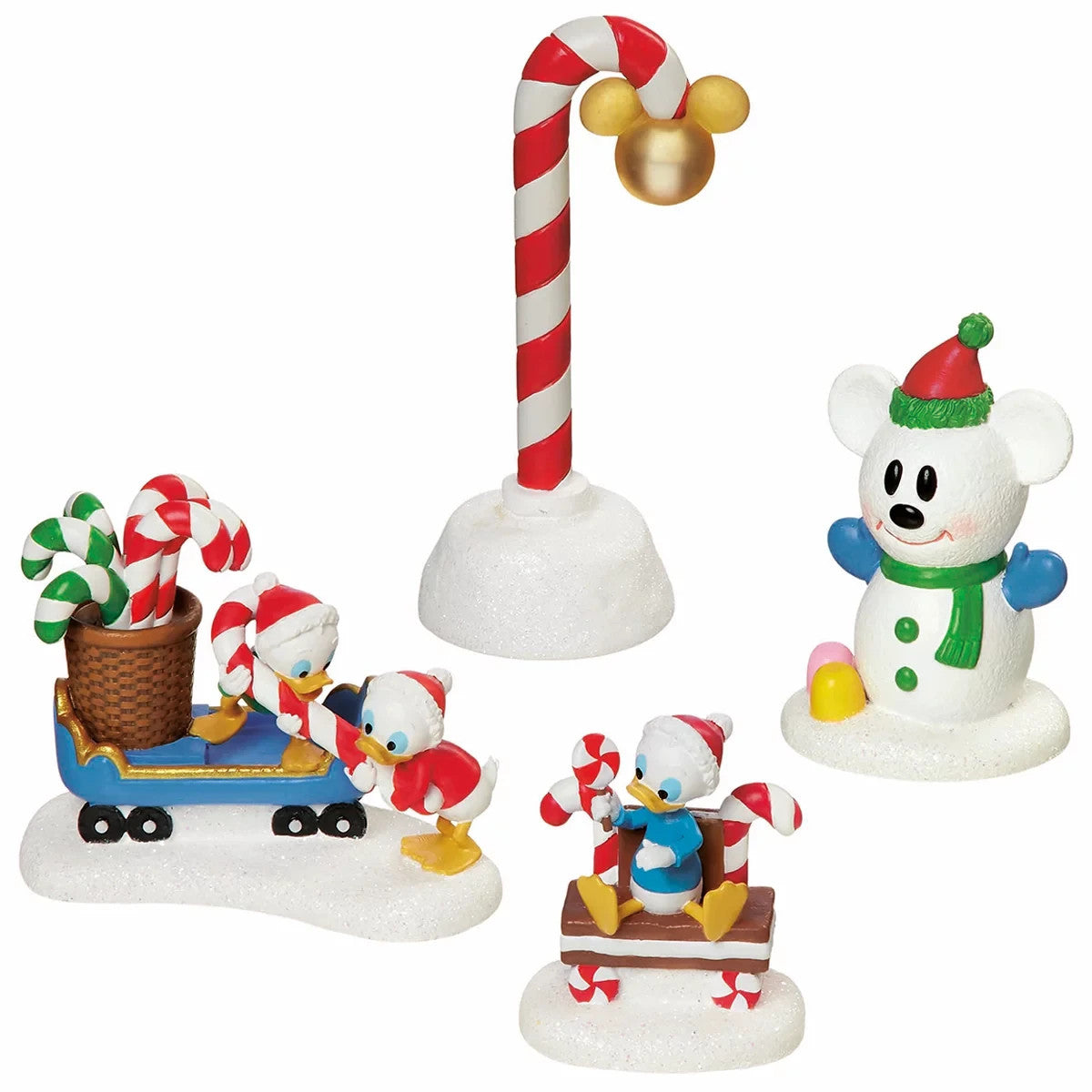 Disney Gingerbread Christmas Village 13 Piece with Lights & Music Tabletop Decor