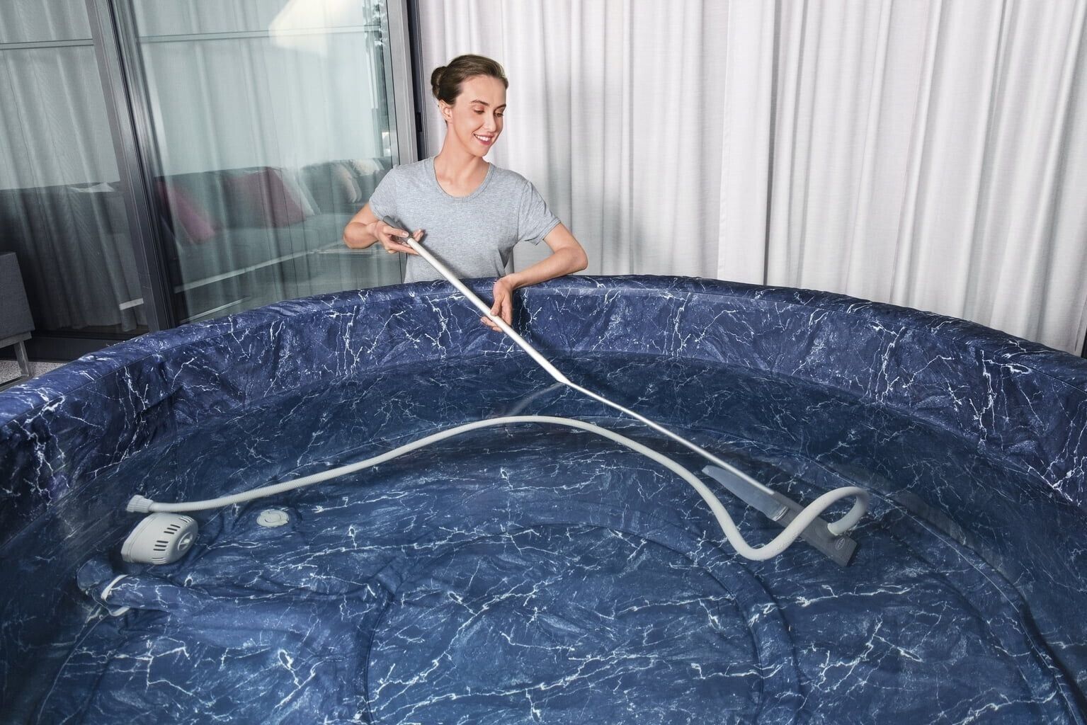 Bestway Lay Z Spa Underwater Vacuum With Hose Brush and Debri Bag