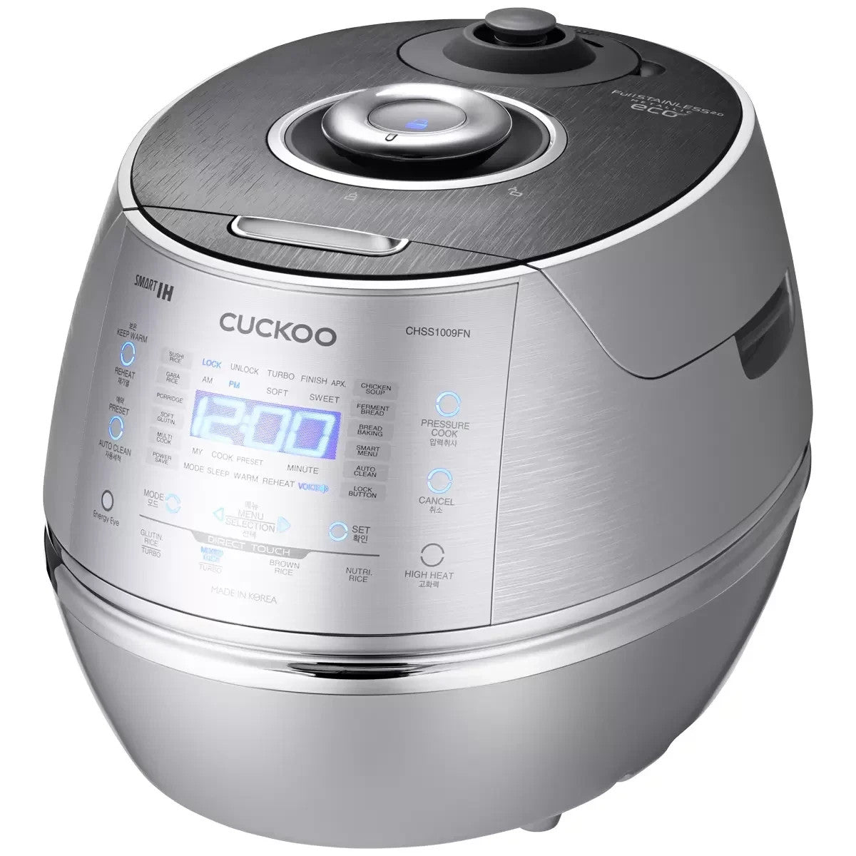 Cuckoo IH 10 Cup Pressure Cooker CRP-CHSS1009F Stainless Steel Diamond Coating