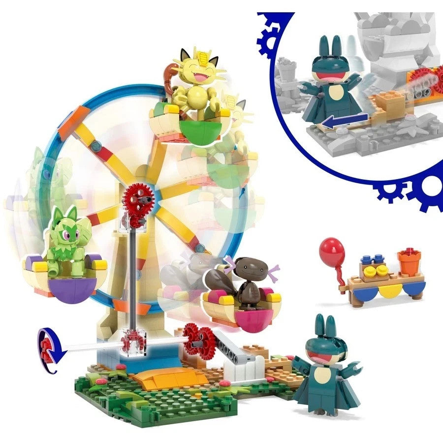 MEGA Pokemon Adventure World Exciting Ferris Wheel 393 Piece - NEW