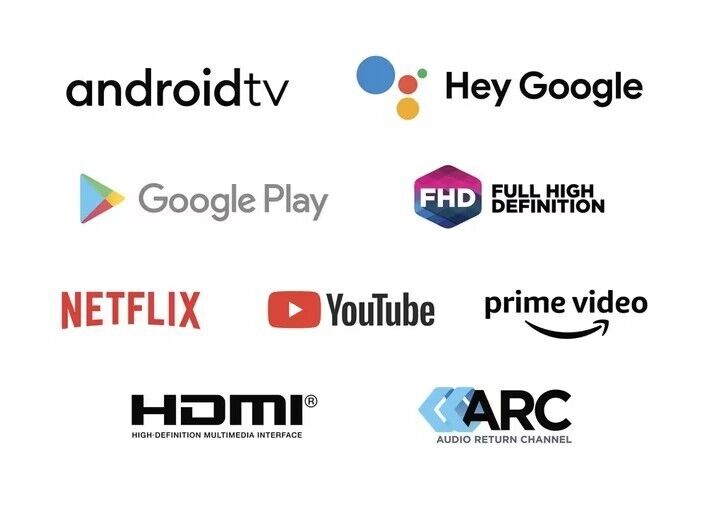 BLAUPUNKT 32" HD ANDROID SMART LCD TV YOUTUBE CHROMECAST Google Prime LED Backli