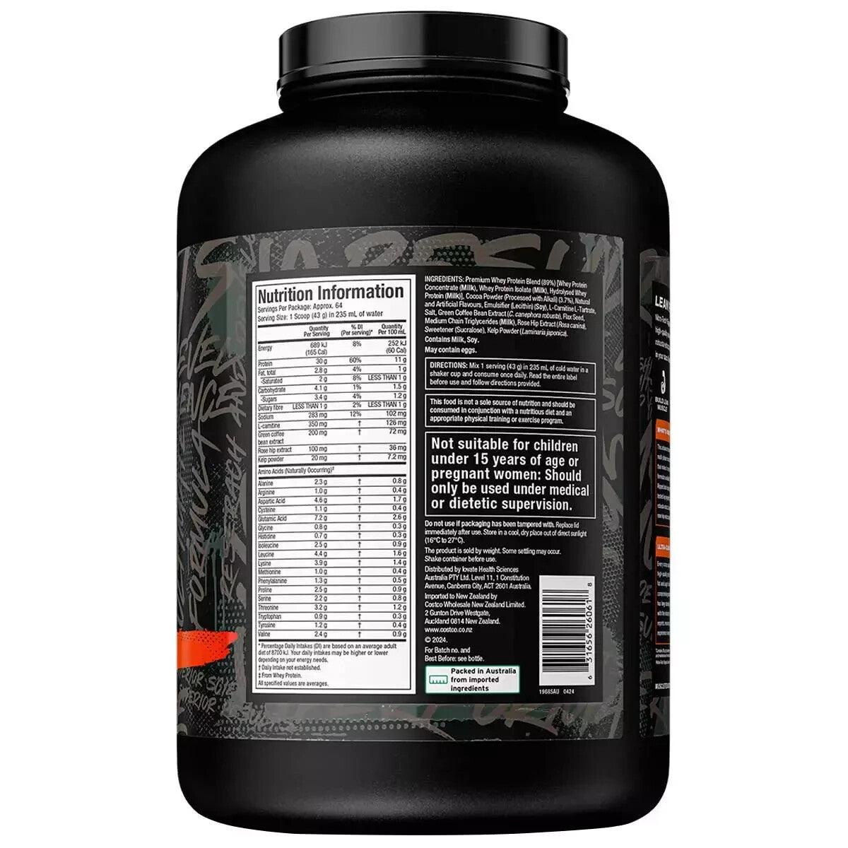 MuscleTech Nitro Tech Ripped Whey Protein Milk Chocolate 2.72kg Protein Powder