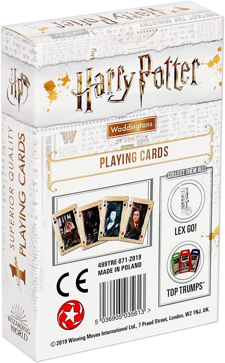 Superior Quality World of Harry Potter Playing Cards Poker Waddingtons of London