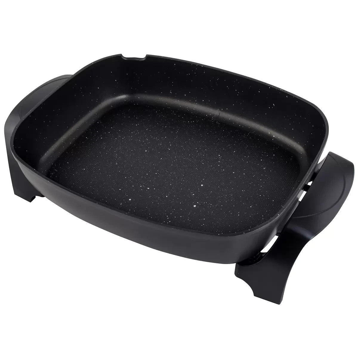 Westinghouse 2400W Non-Stick Electric Skillet Fry Pan w/ Glass Lid Cookware Grey