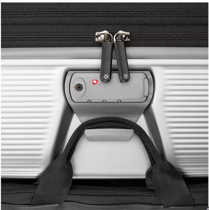 Samsonite Element XLT Luggage 2 Piece Set Silver 20" carry-on 27" Spinner