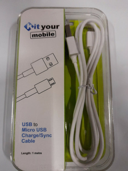 USB to Micro USB Charge / Sync Cable 1m Brand New