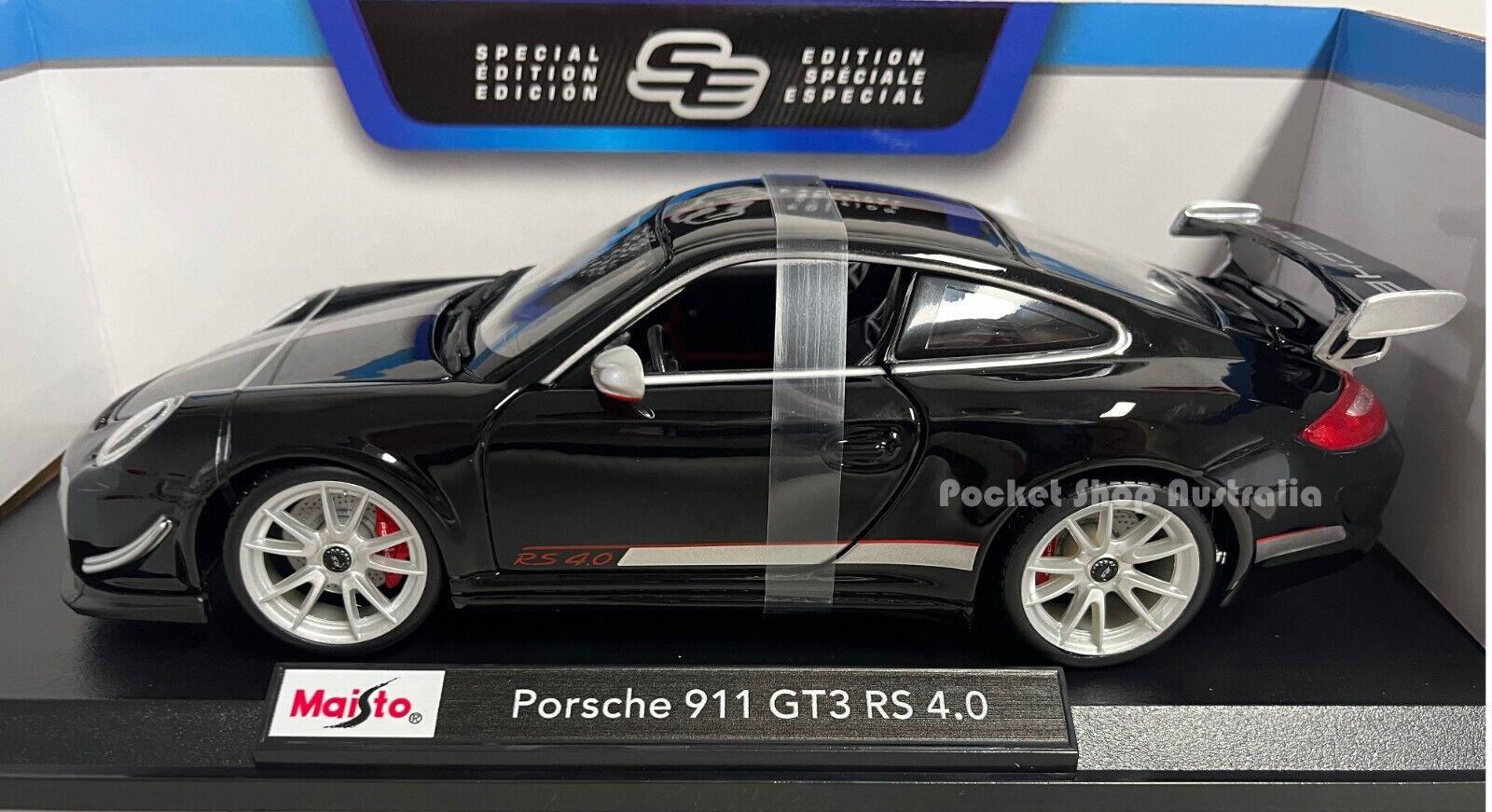 Maisto Diecast Model Special Edition 1:18 scale Porsche 911 GT3 RS 4.0	Black
