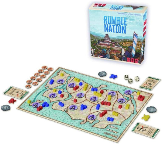 Hobby Japan Rumble Nation Board Game Tenka Meidou 10+ For 2-4 International Ver