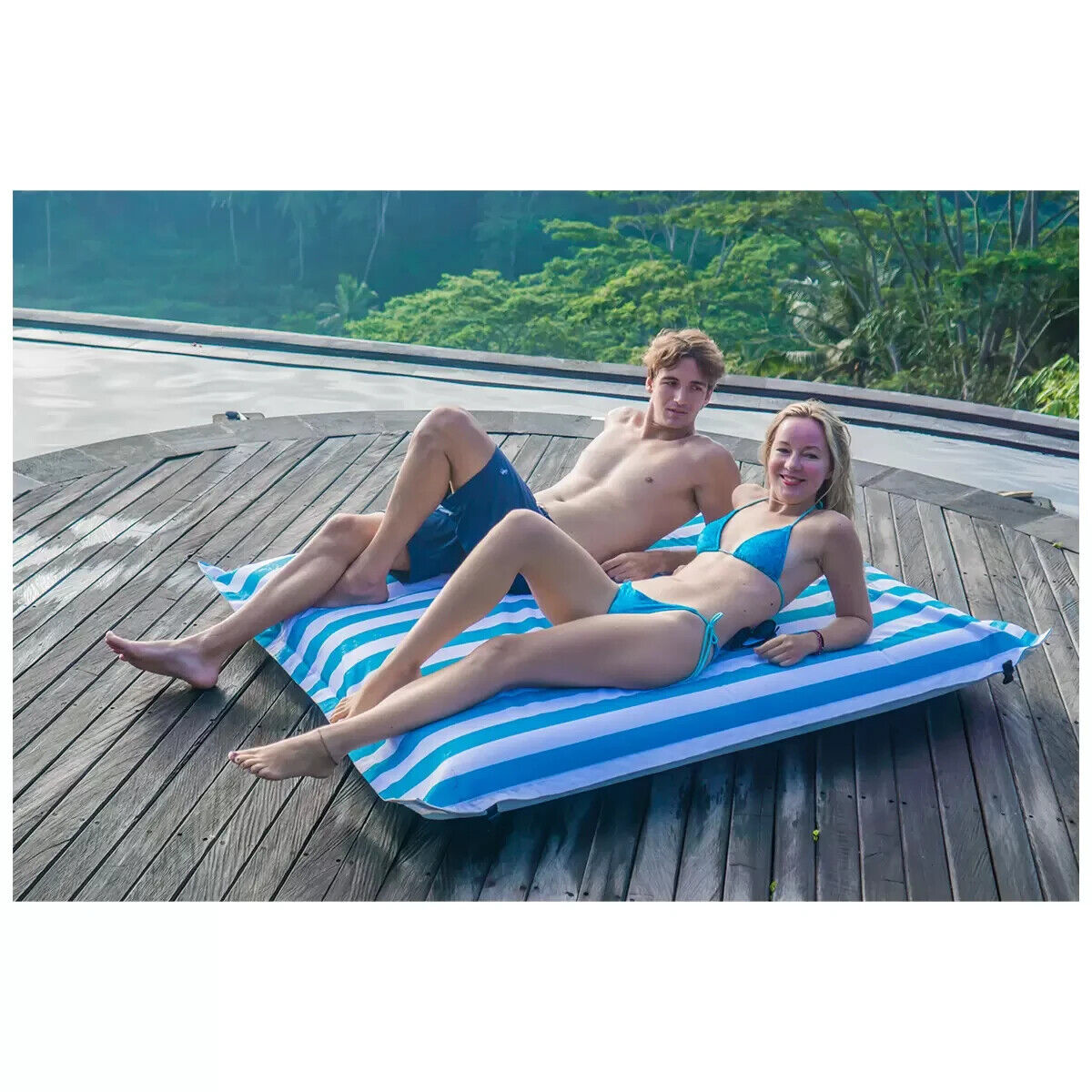 Acqua Boss Premium Luxe Pool Float Lounger Floating Pool Lounge Pool Pillow