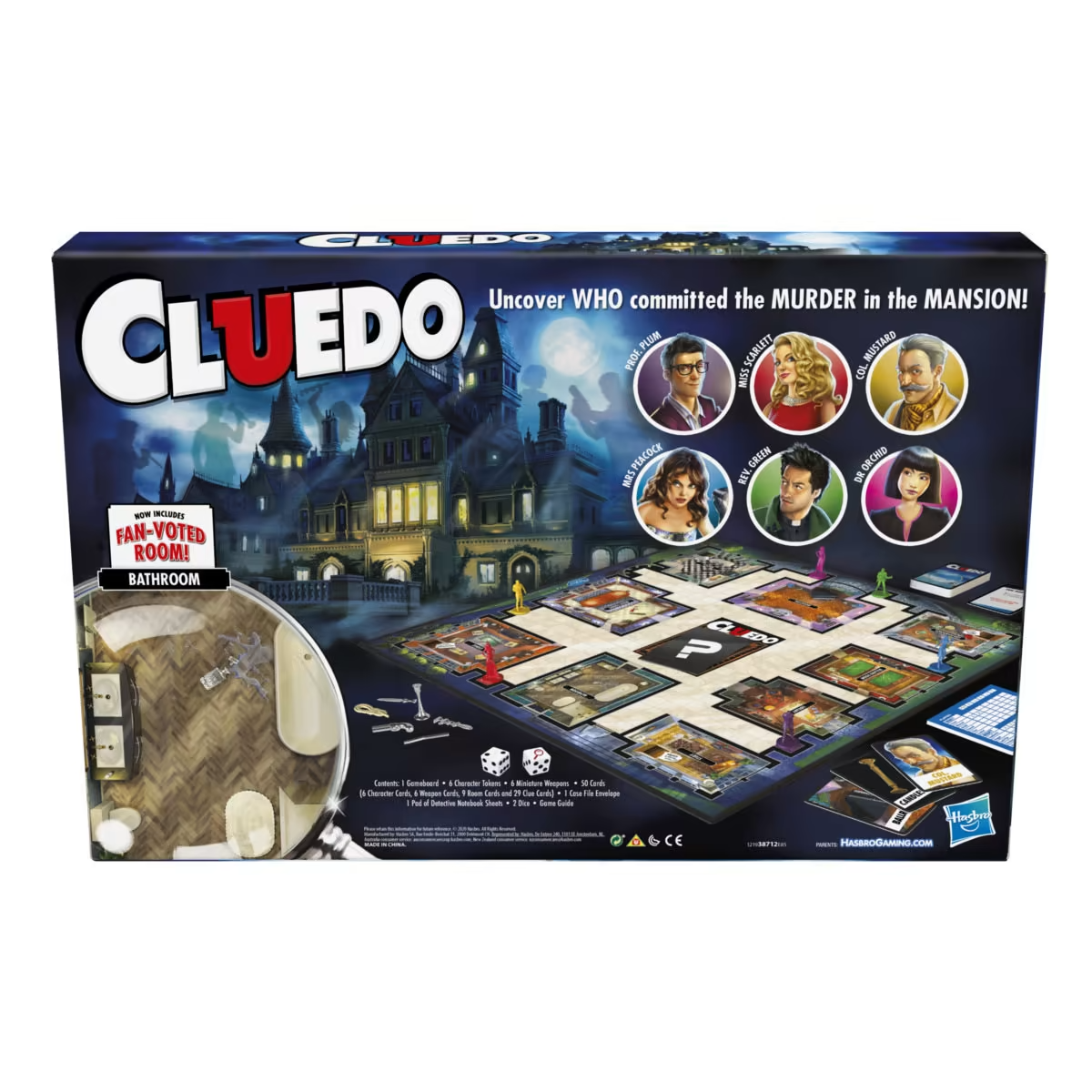 Cluedo The Classic Murder Mystery Board Games 2 to 6 Players Ages 8+ Family Game