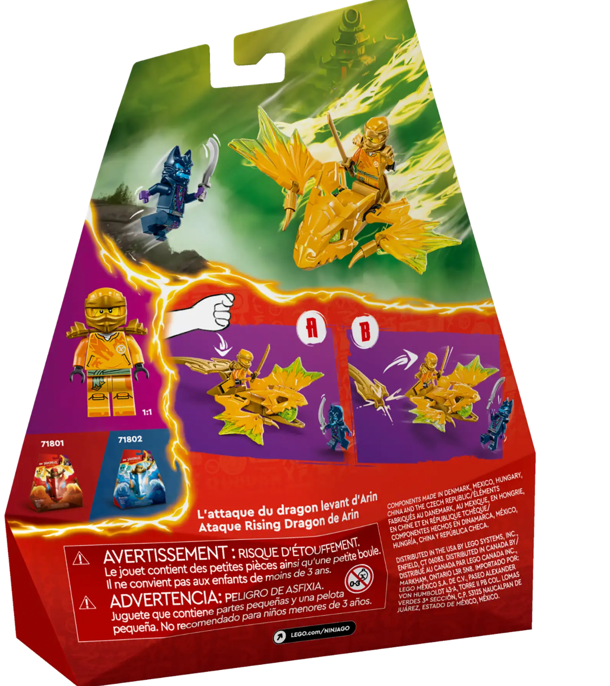 LEGO 71803 Ninjago Arin's Rising Dragon Strike Brand New