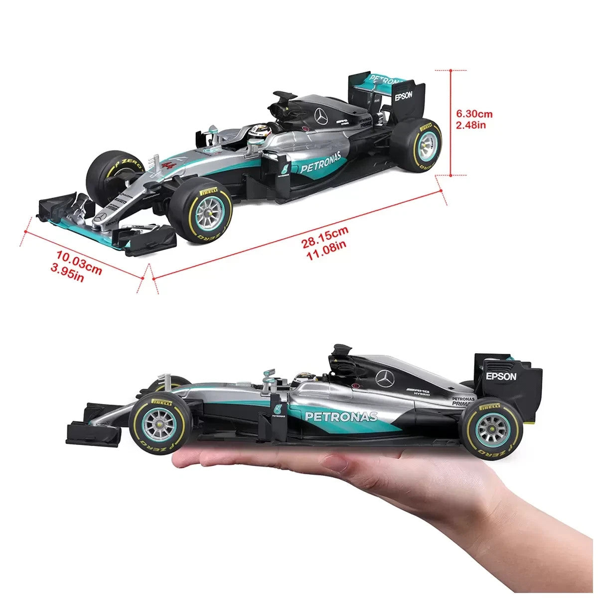 Maisto1:18 Scale Formula 1Diecast Cars Mercedes F1 W07Hybrid 2016 Lewis Hamilton