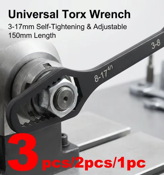 3/2/1Pcs Universal Double Ended Wrench, Self-Tightening 3-17mm Screw Nuts Repair