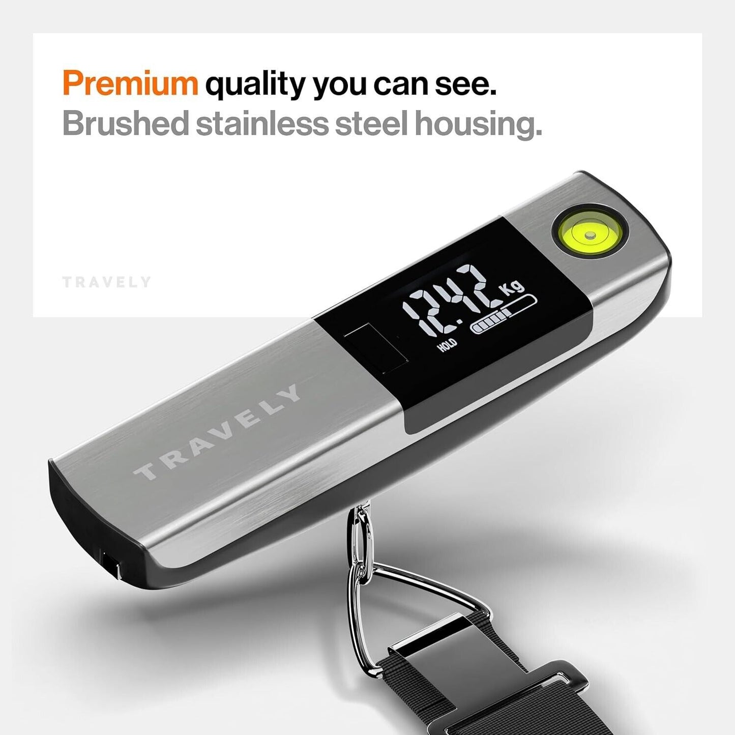 Premium Electronic Digital Luggage Scale Portable Travel 50 KG with Tape Measure