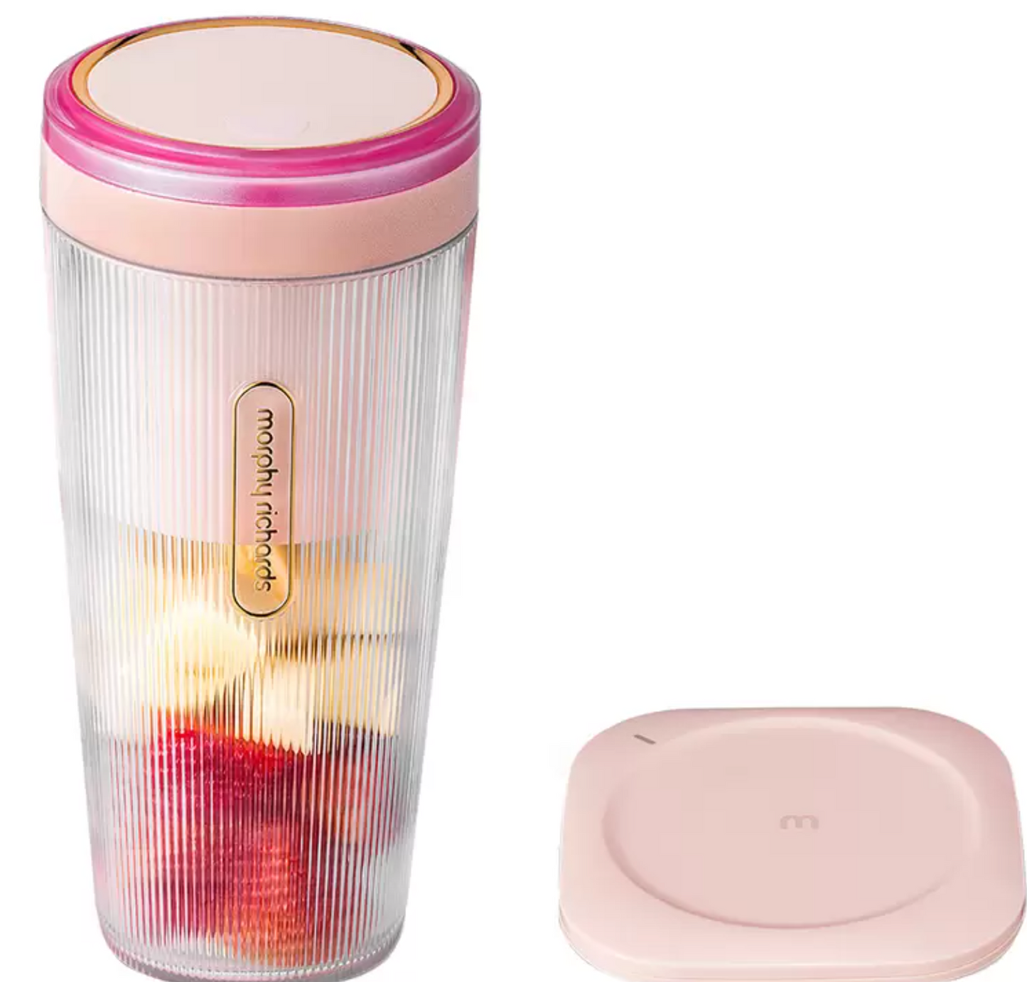 Morphy Richards Portable Blender with Wireless Charger Pink