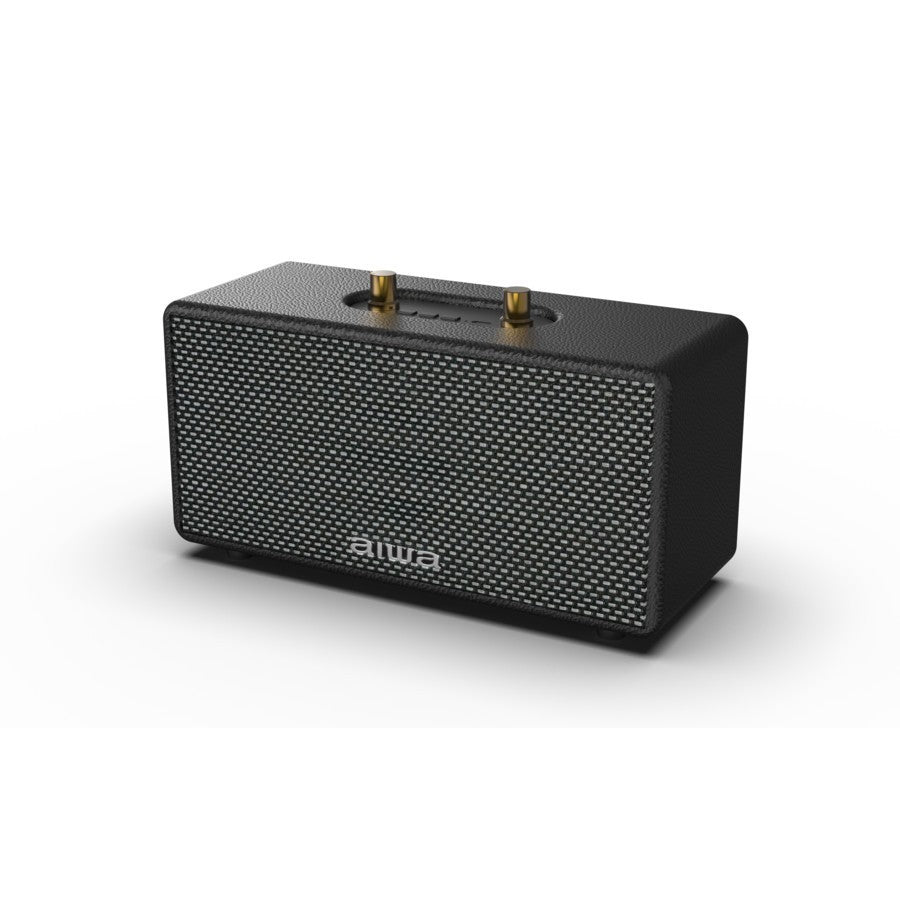 AIWA JAPAN AMPED Bluetooth Wireless Vegan Leather Rechargeable Portable Speaker