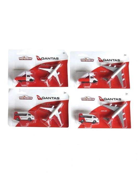 Majorette Qantas Series Qantas Plane and Vehicle Assorted