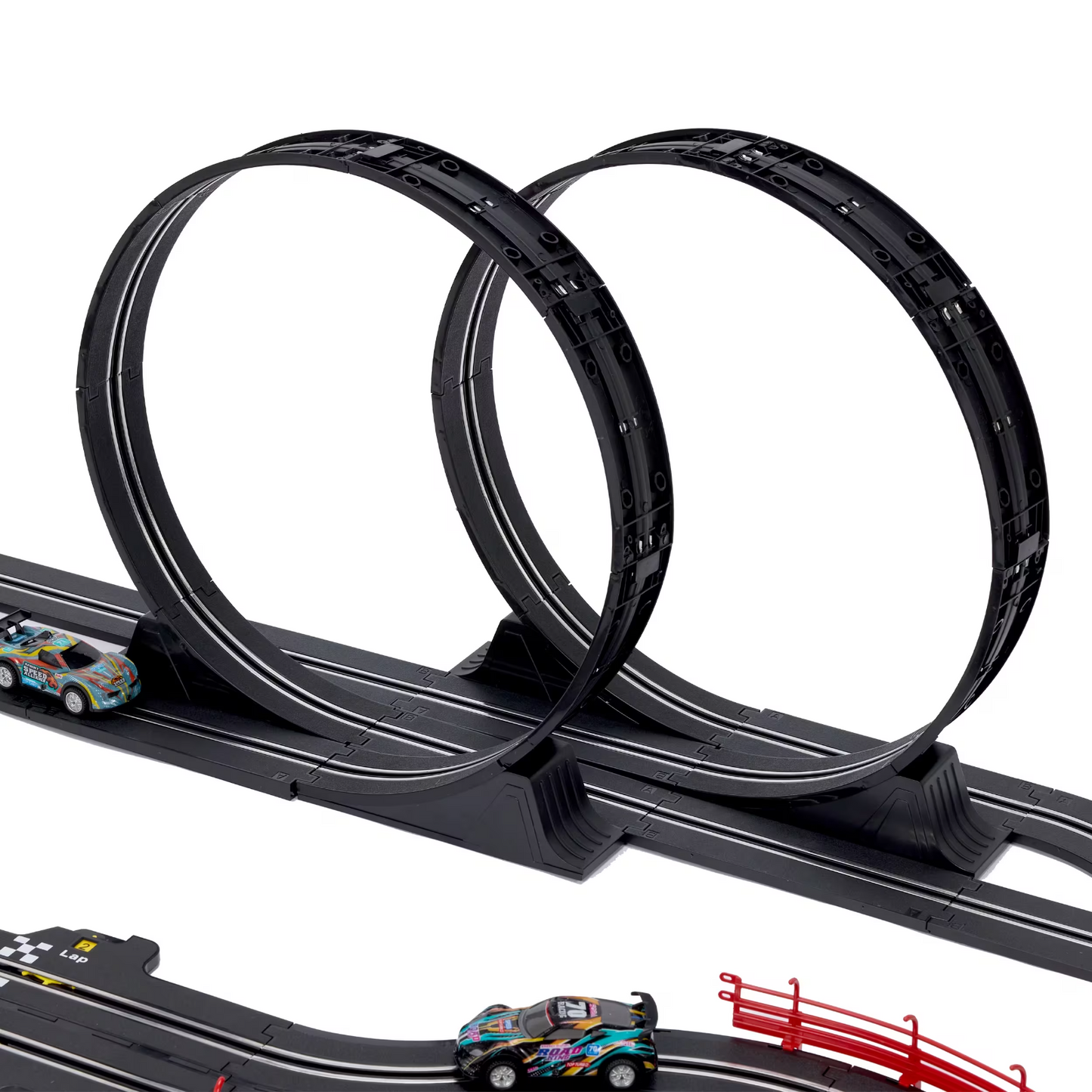Super Loop Slot Car Set Incl Track Loop 2 x Mode cars 2 x speed controller- Gift