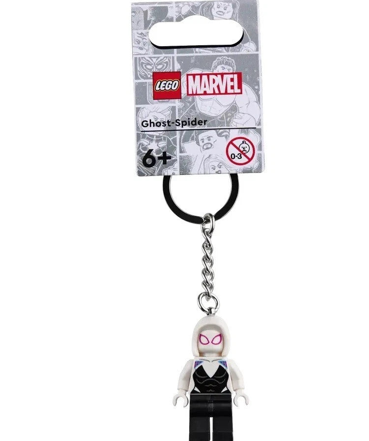 Lego 854292 Ghost-Spider Keychain Keyring - New - AU Spiderman - Marvel