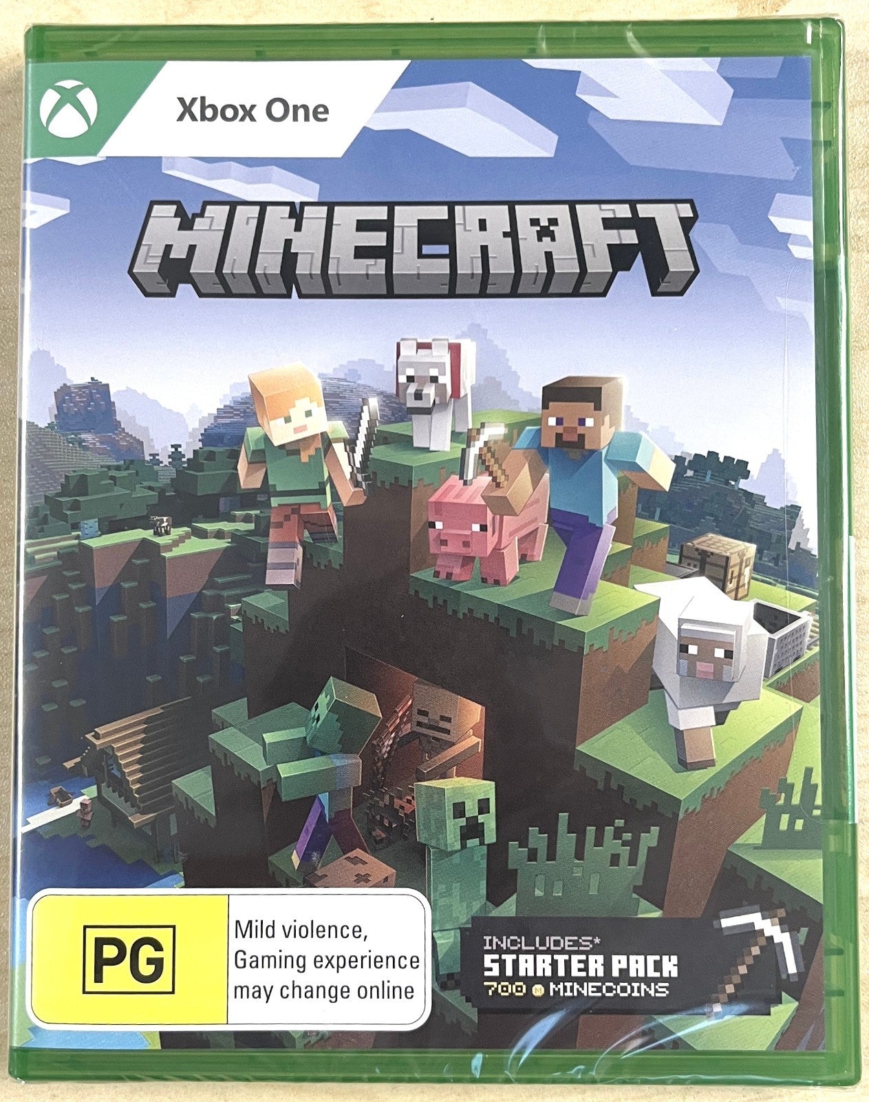 Minecraft Xbox One 700 Minecoins Starter Pack Series X Compatible Disc Edition