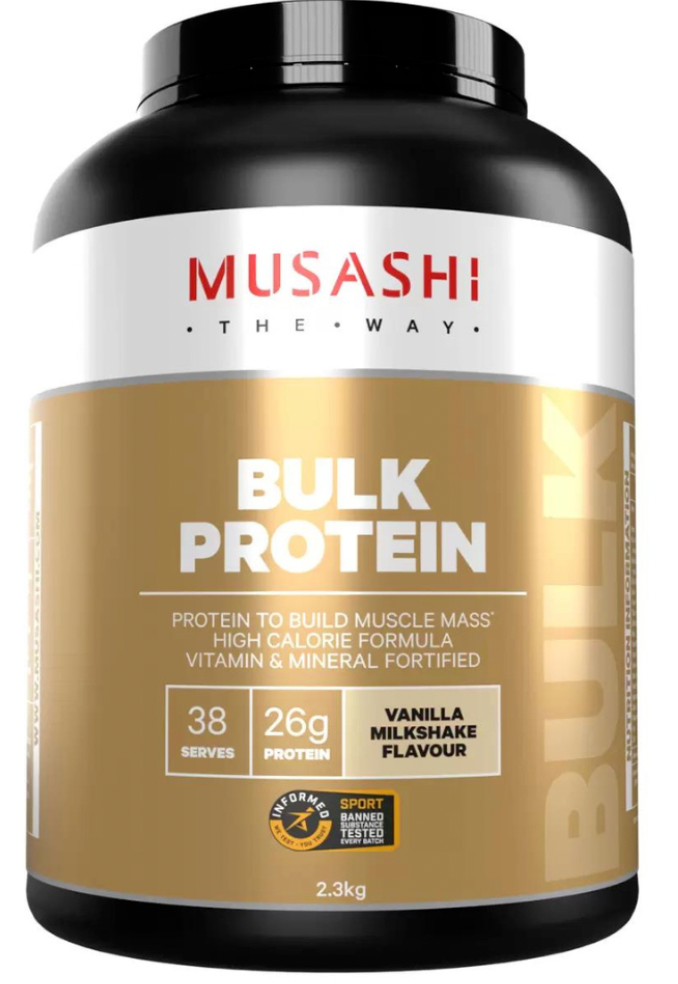 Musashi Bulk Protein Powder 2.3kg Vanilla